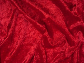 Panne Samt Velour dunkelrot 150cm breit 100% Polyester