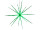 Spitzstern/Sputnikstern mit Licht grün Ø 104cm mit 220V-Trafo, 20 Spitzen à 6 LEDs