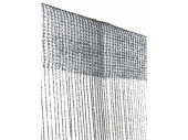 Fadenvorhang "Marissa" H 250 x B 90cm, mit Schlauchnaht, silber/schwarz