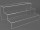 Acryl-Treppe 3-stufig B 400 x H 185 x T 245mm