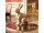 Hase sitzend Magnesia gold 30 x 18 x H 41cm