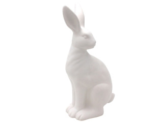 Hase Dolomit weiss matt 16 x 10 x H 30cm