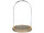 Glashaube auf Holzsockel natur, mit LED, H 24,5cm, Ø 17cm