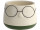 Blumentopf Gesicht/Brille Ø 15cm, H 12,5cm