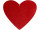 heart glitter 2D red small w 40 x h 35cm