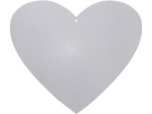 coeur scintillant 2D blanc moyen l 52 x h 45cm