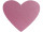 coeur scintillant 2D rose moyen l 52 x h 45cm