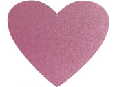heart Glitter 2D pink large w 59 x h 51cm