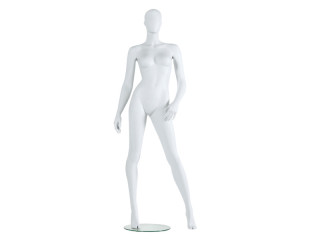 mannequin "Basic Line" dame fibre de verre, 1 bras plié