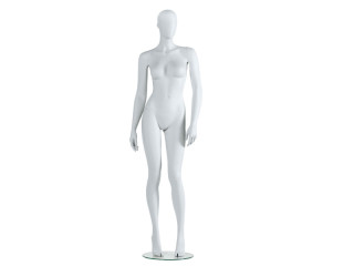 mannequin "Basic Line" dame fibre de verre, les deux bras droits
