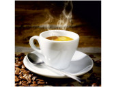Textilbanner "Espresso-Tasse" 75 x 75cm,...