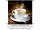 Textilbanner "Espresso-Tasse" 75 x 75cm, braun-weiss, Schlauchnaht oben+unten