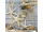 Textilbanner "Netz/Seesterne" 75 x 75cm, hellblau/ecru, Schlauchnaht oben+unten