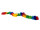 feather boa rainbow L 152cm