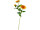 Gazanieblume 3-tlg. gelb, L 62cm, 2 Blüten, 1 Knospe