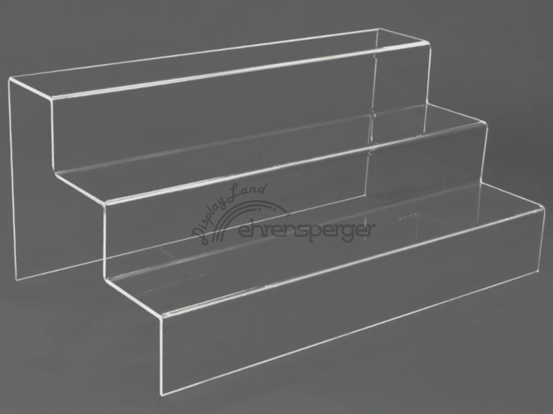 Dekotreppe Acryl Warenpräsenter Dekotreppe Aus Acryl – Warenpräsenter, Treppenaufsteller, 60x16x16 Cm, 2 Stufen – Von Gerhard Kuhl