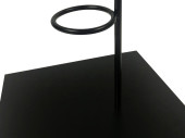 support de métal "flower new" noir h 60cm
