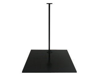 support de métal "flower new" noir h 23cm
