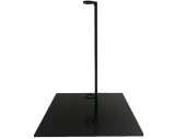support de métal "flower new" noir h 23cm