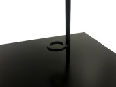 support de métal "flower new" noir h 23cm