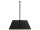 support de métal "flower new" noir h 23cm