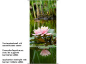 Textilbanner "Seerosen im Teich"...
