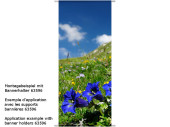 Textilbanner "Enzian/Wiese" grün/blau,...