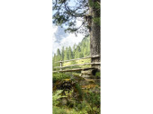 Textilbanner "Bergwiese 3" grün/braun,...
