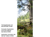 Textilbanner "Bergwiese 3" grün/braun,...