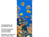 Textilbanner "Fische in Riff" blau/bunt, 75 x...