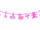 Girlande "Baby Mädchen" rosa, 180 x 18cm, 10-tlg., Karton
