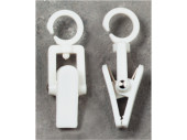 Clever-Clip Haken weiss 5cm, 100 Stück