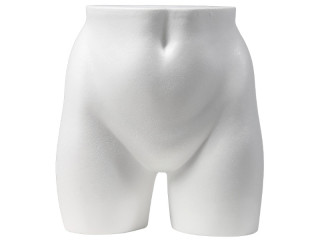 Damen-Hüfttorso Styropor weiss, B 29 x H 32,5cm