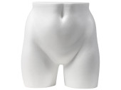 Damen-Hüfttorso Styropor weiss, B 29 x H 32,5cm