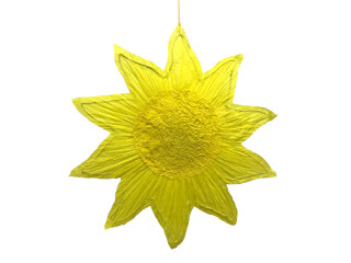 sun "paper" yellow, Ø 50cm, made of paper/wire