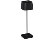 Lampe de table USB "Capri" noire, avec accu et...