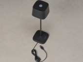 Lampe de table USB "Capri" noire, avec accu et variateur dintensité