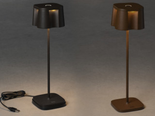 Lampe de table USB "Nice" avec accu et variateur dintensité, diff. couleurs