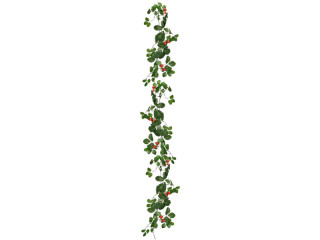 Erdbeergirlande rot/grün L 180cm