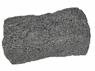 Stein "Granitblock" rechteckig 30 x 12cm grau gesprenkelt, Kunststoff