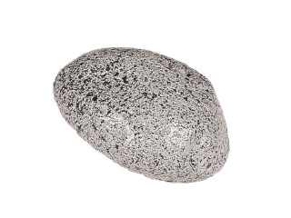 Stein "Kiesel S" 18 x 8cm grau gesprenkelt, Kunststoff