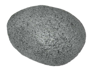 Stein "Kiesel L" 27 x 22 x 16cm grau gesprenkelt, Kunststoff