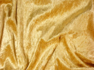 velvet light-gold 150cm wide 100% polyester