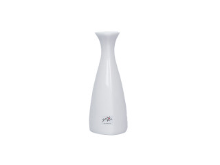Porzellan-Vase Triangle weiss, H 14cm, Ø 6cm
