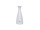Porzellan-Vase Triangle weiss, H 14cm, Ø 6cm