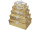 Geschenkboxen-Set mit Schleifen gold/silber, 5-tlg., Grössen: 17 x 8 x 5cm bis 30 x 21 x 9cm