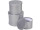 Geschenkboxen-Set rund silber, 3-tlg., Grössen: Ø 12,7 x H 18cm  bis Ø 19,3 x H 25,5cm