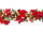 Bogengirlande geschmückt mit Poinsettias, L 180cm, Ø 30cm, 126 LEDs