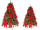 Weihnachtsbaum geschmückt mit Poinsettias und Licht, versch. Grössen