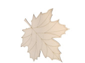 Display 2D "Ahornblatt gross" natur, MDF 3mm, B 40 x H 40cm, zum Hängen